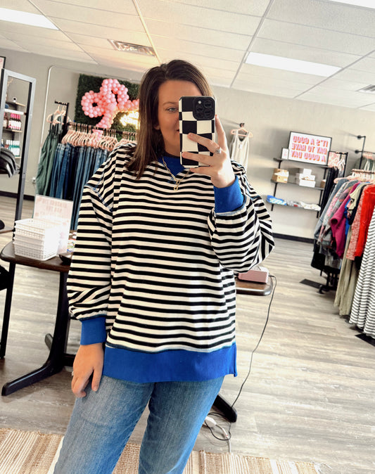 No Limits Striped Pullover