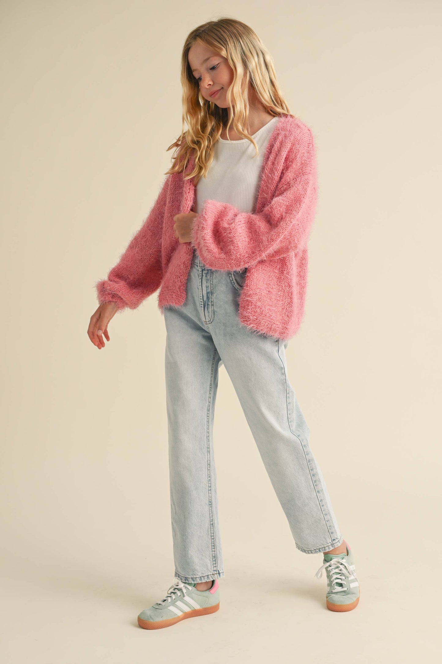 Pretty In Pink Cardigan- Tweens (7-14)