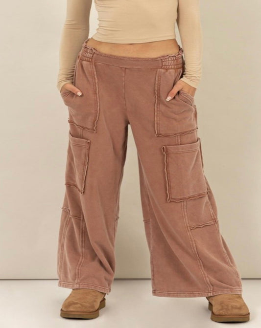 Cozy Day Ahead Sweatpants- Chestnut