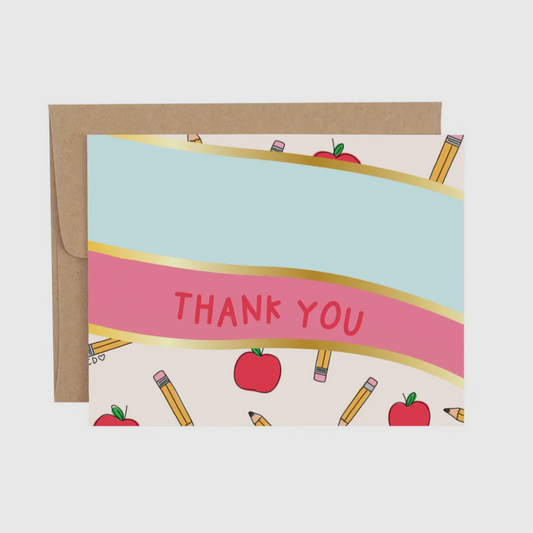 Thank You Teacher Greeting Card