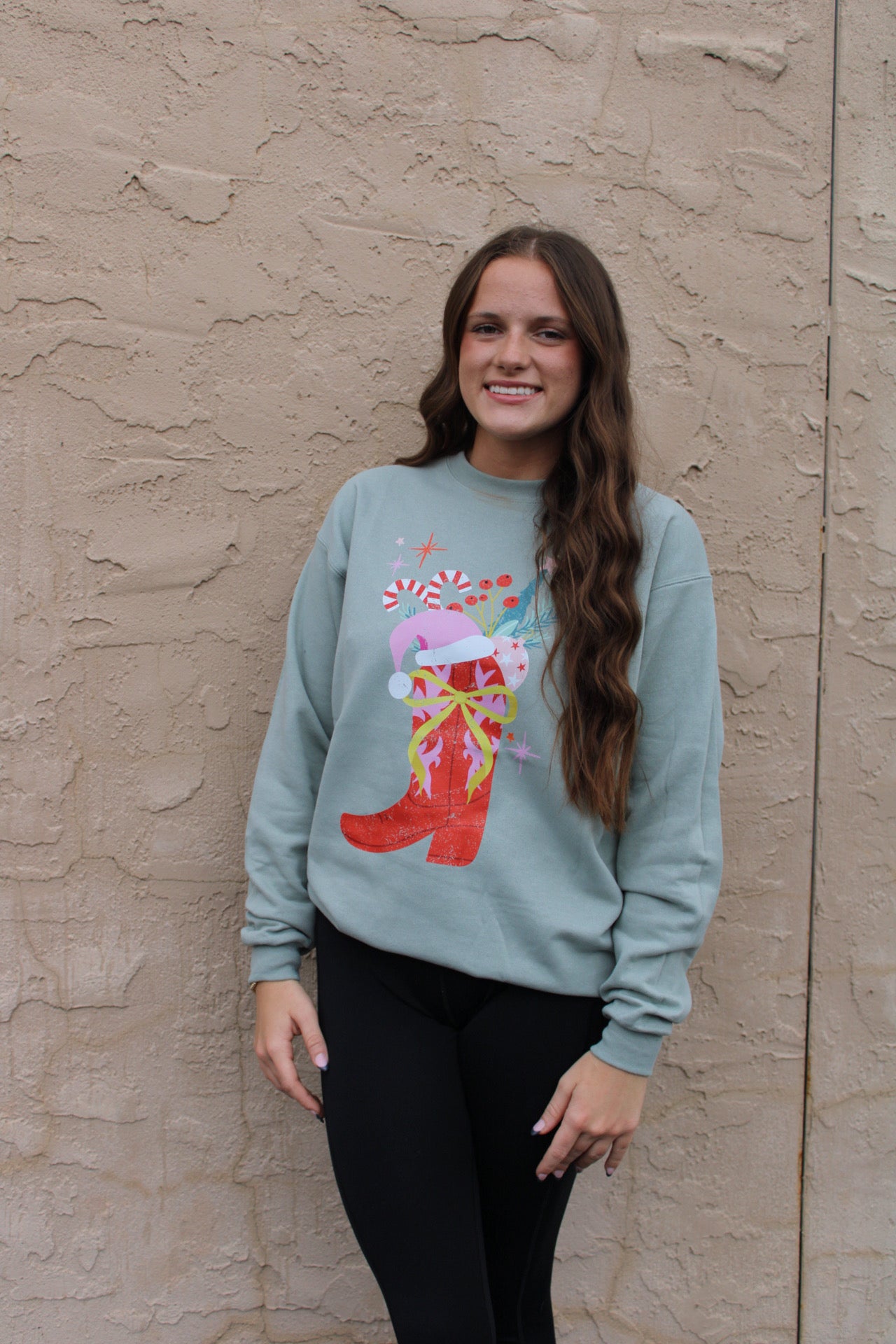 Christmas Boot Sweatshirt