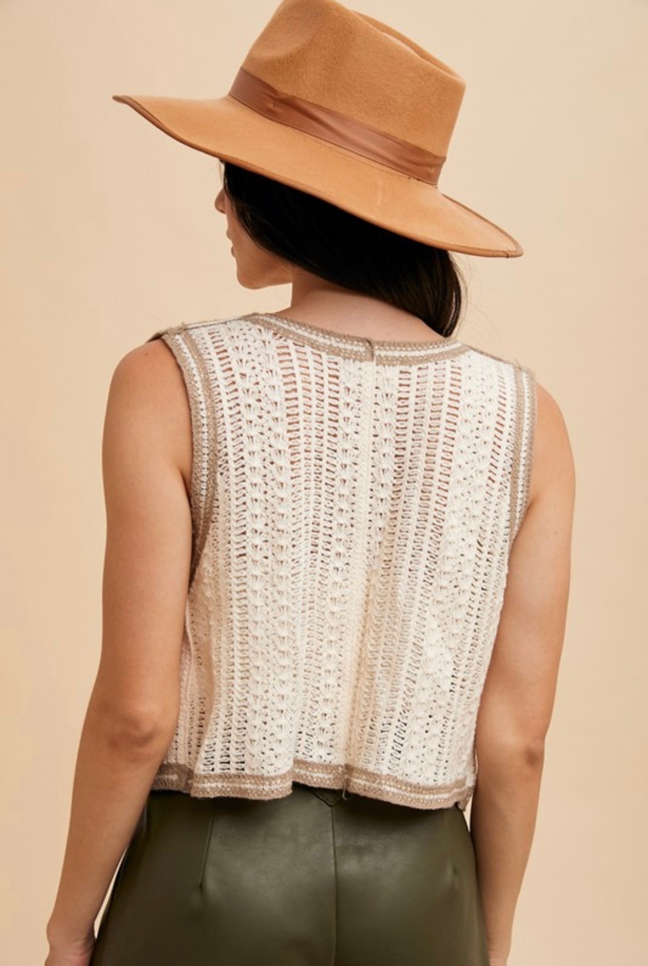 Win Me Over Embroidered Crochet Vest