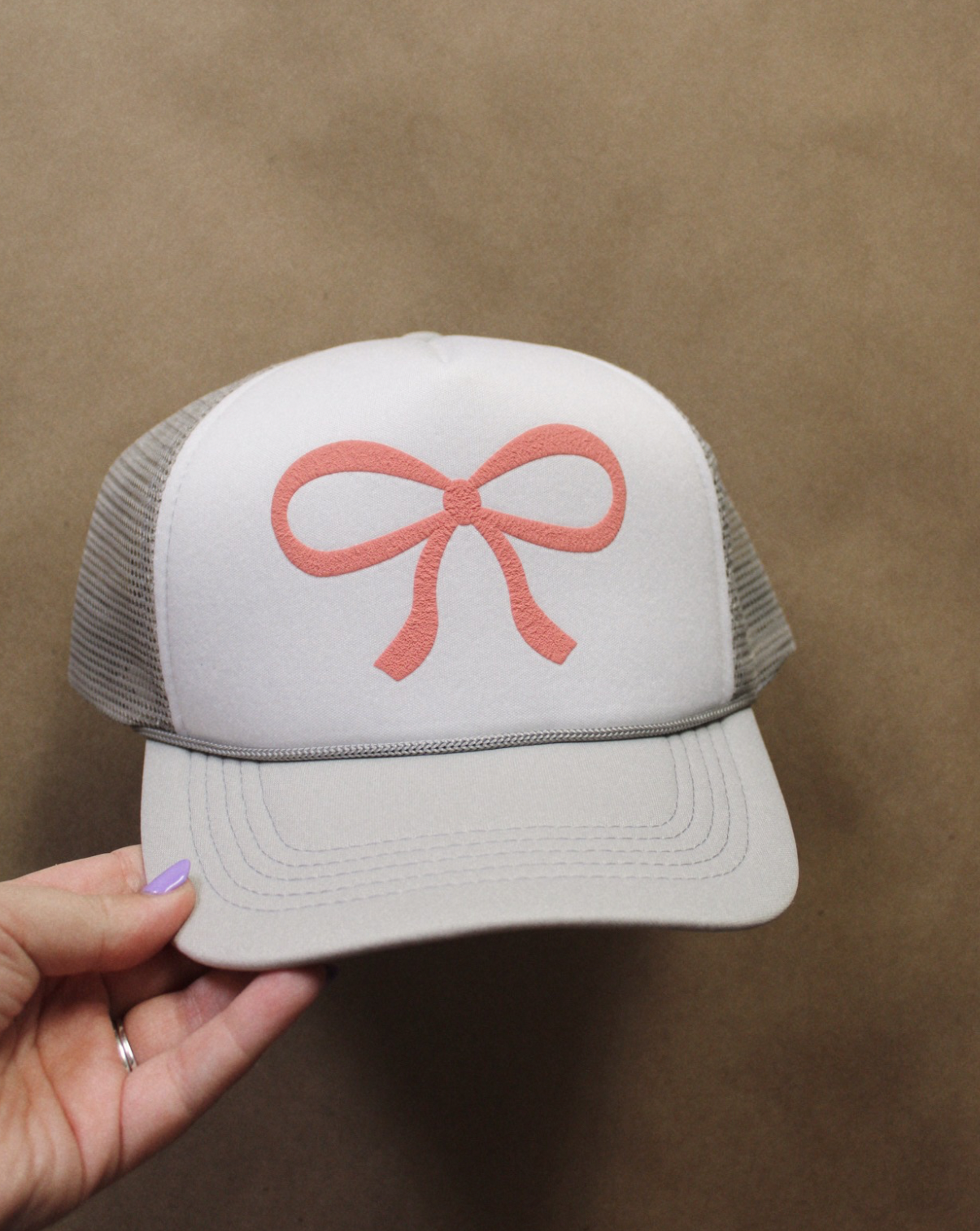 Puff Ink Bow Trucker Hat