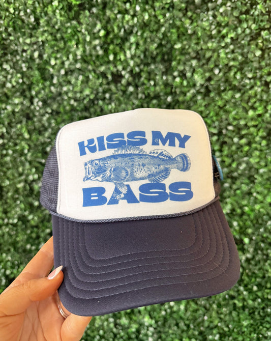 Kiss My Bass Trucker Hat