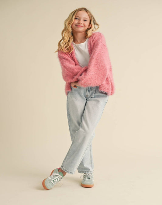 Pretty In Pink Cardigan- Tweens (7-14)